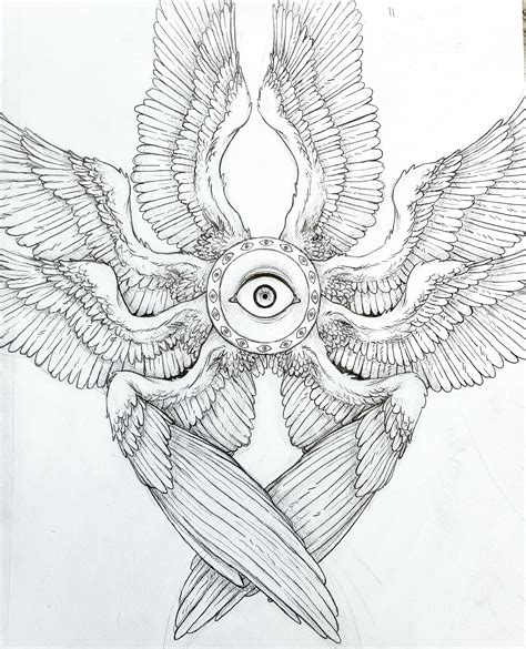 biblical angel drawing